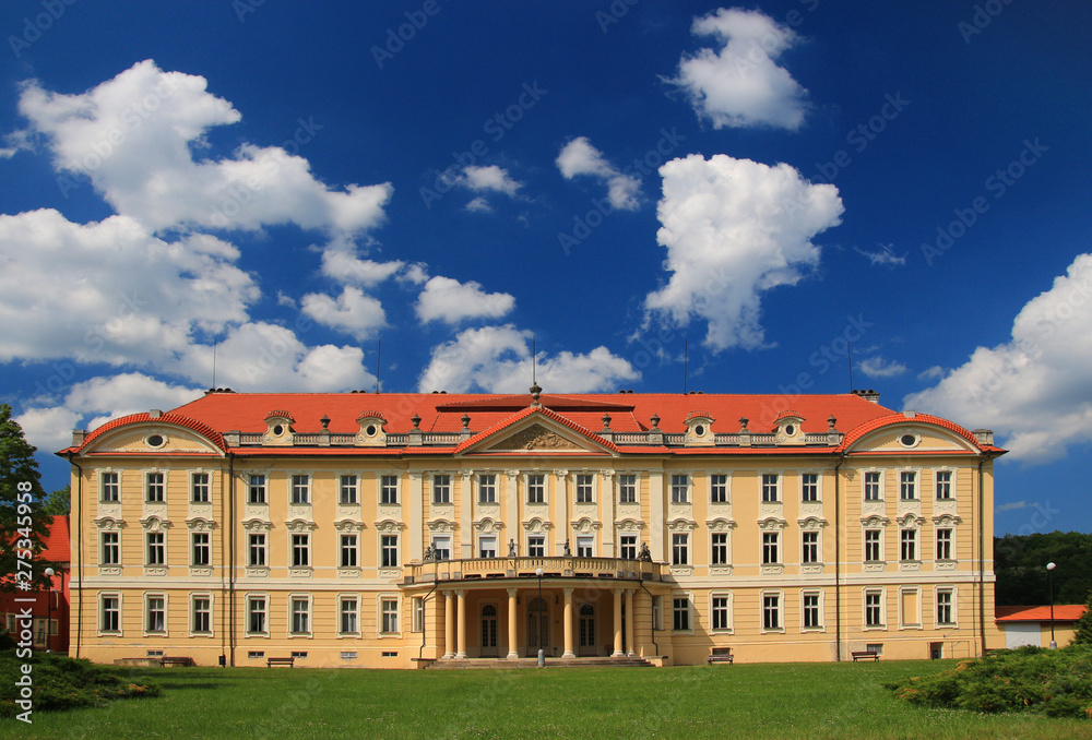 Chateau in Tloskov, Neveklov, Czech republic