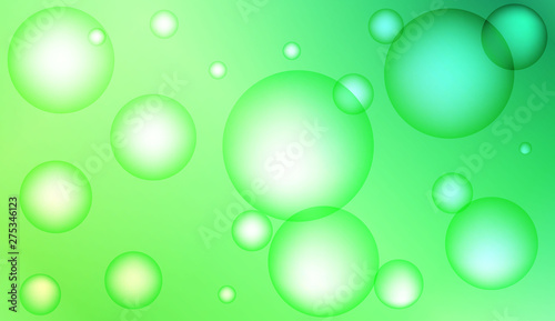 Background with bubbles. Design for your header page, ad, poster, banner. Pastel Gradient Color Vector illustration.