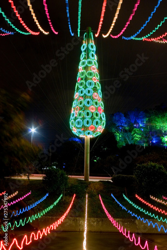 Medellín, Antioquia, Colombia. January 27, 2009: Lightings in Cerro Nutibara photo