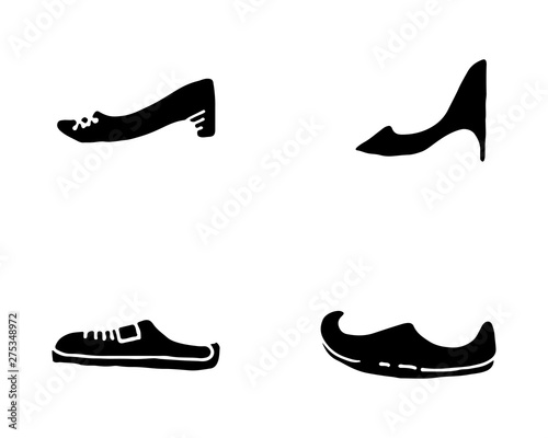 shoes concept sneaker vector design and logo