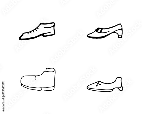 shoes concept sneaker vector design and logo