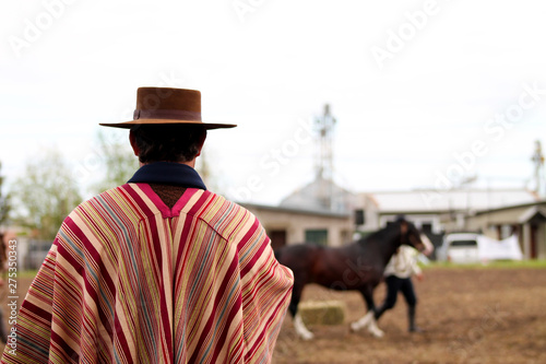 cowboy and horse photo
