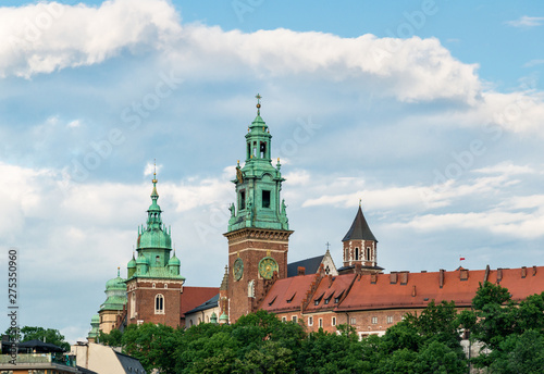Krakow landmark - Wawel castle