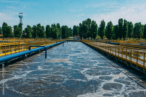 Obraz na płótnie Modern wastewater treatment plant
