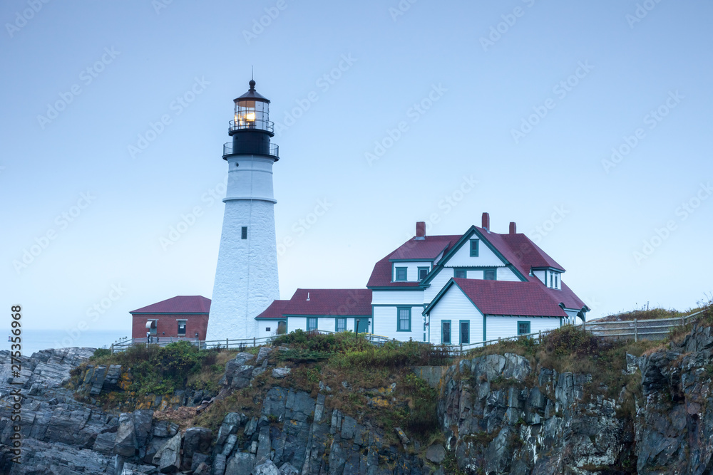 Portland Head Light, Fort Williams Park, Cape Elizabeth, Porland, Maine, USA