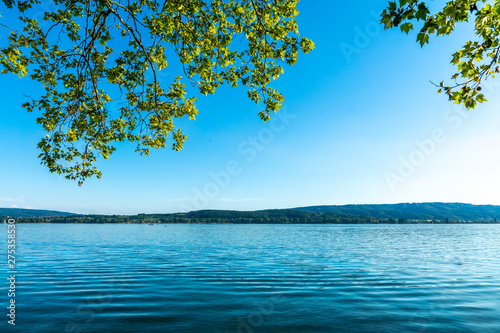 Fototapeta Naklejka Na Ścianę i Meble -  Sommer Ferien am schönen Bodensee mit blauen Himmel und Sonnenschein