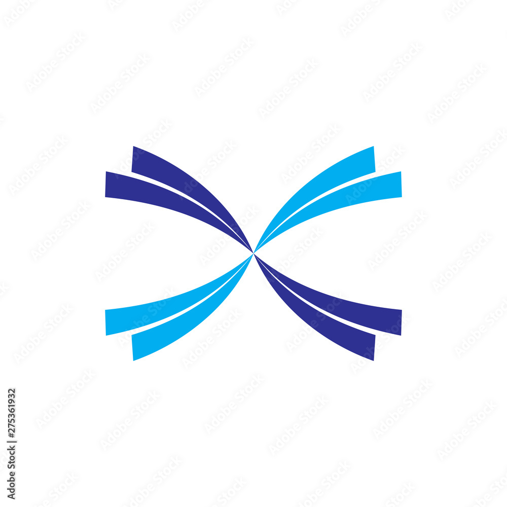Letter X logo design vector