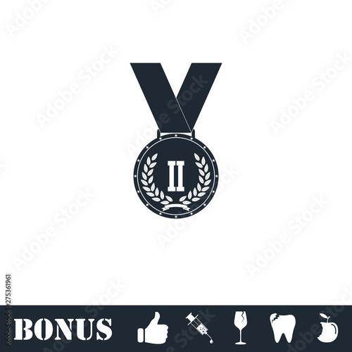 Medal icon flat