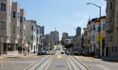 Typical San Francisco downtown street