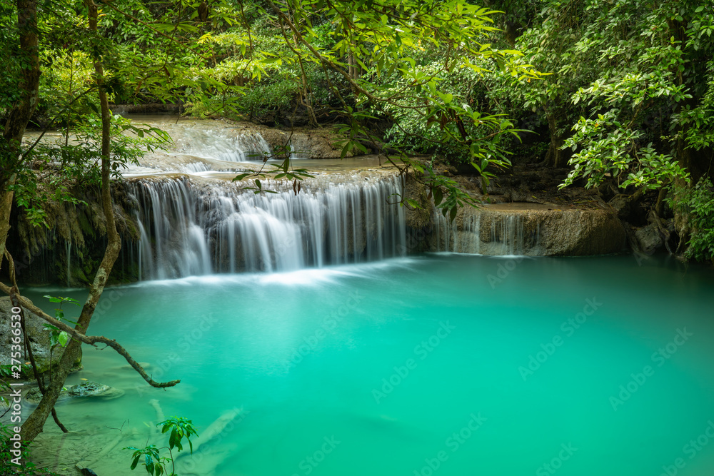 Erawan waterfall in Kanchanaburi, Thailand Erawan waterfall in Kanchanaburi, Thailand