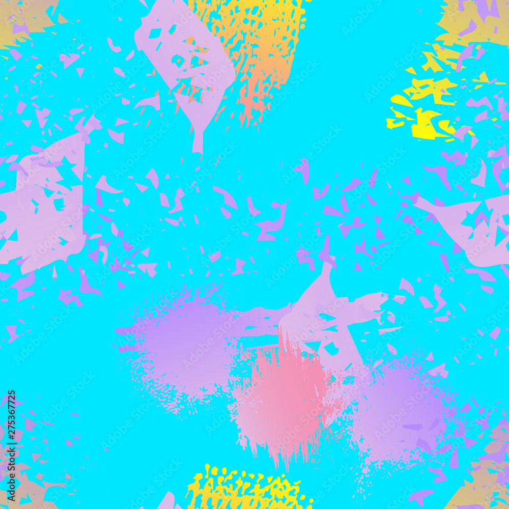 Fototapeta premium Splatter Brush Stroke Surface. Watercolor Endless