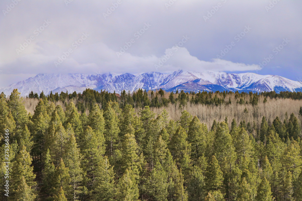 Pikes Peek from Woodland Park CO Pikes Peek from Woodland Park CO