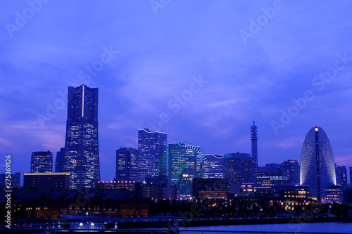 yokohama bay at night