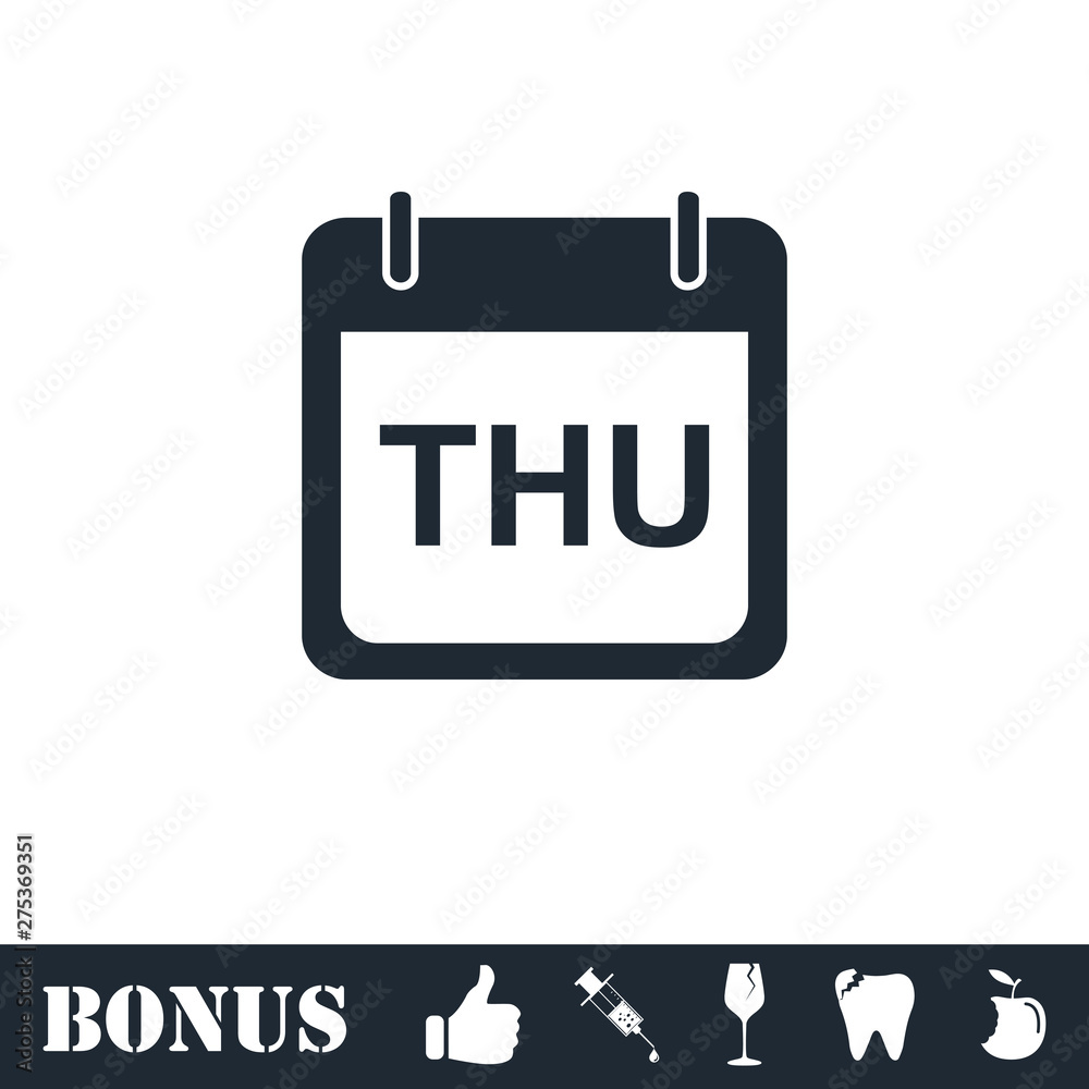 Calendar icon flat Calendar icon flat