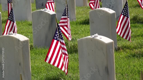 Zoom Out to on Military Headstones