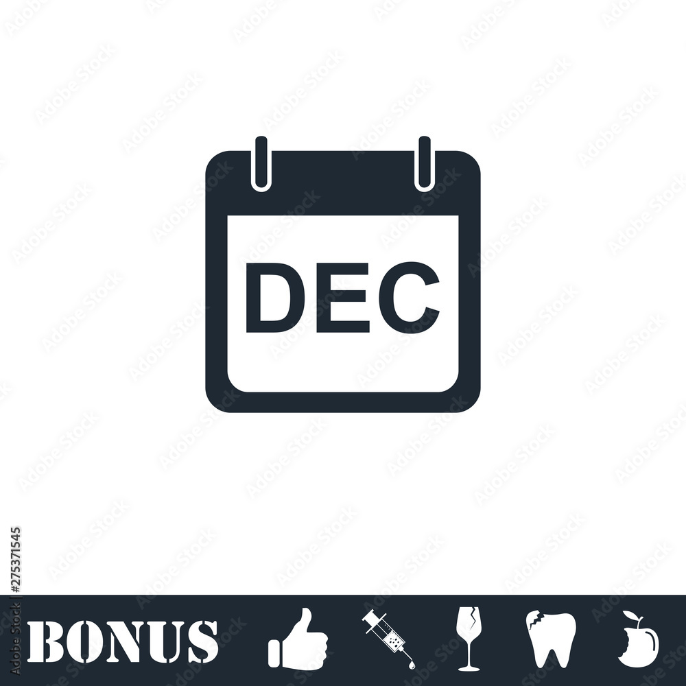 Calendar icon flat Calendar icon flat