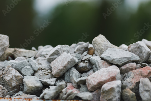 Εκτύπωση καμβά shale slate stones, close-up view