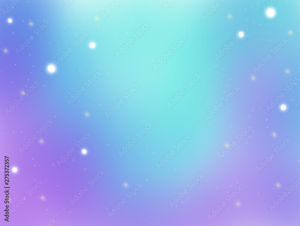 Unicorn Marble Galaxy Print pattern. Pastel clouds and sky with bokeh . Cute bright candy background . Concept for montage yours product or presentation for girl .Princess style. 