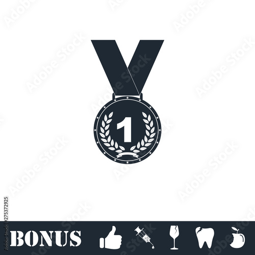 Medal icon flat