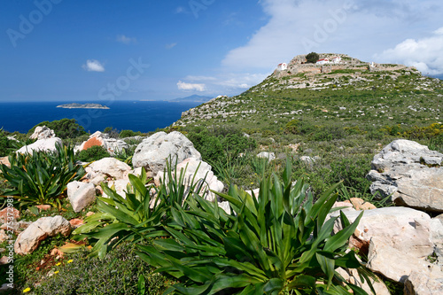 Naturlandschaft auf der griechischen Insel Kastelorizo (Megisti) - Macchie on the Greek island Kastellorizo photo