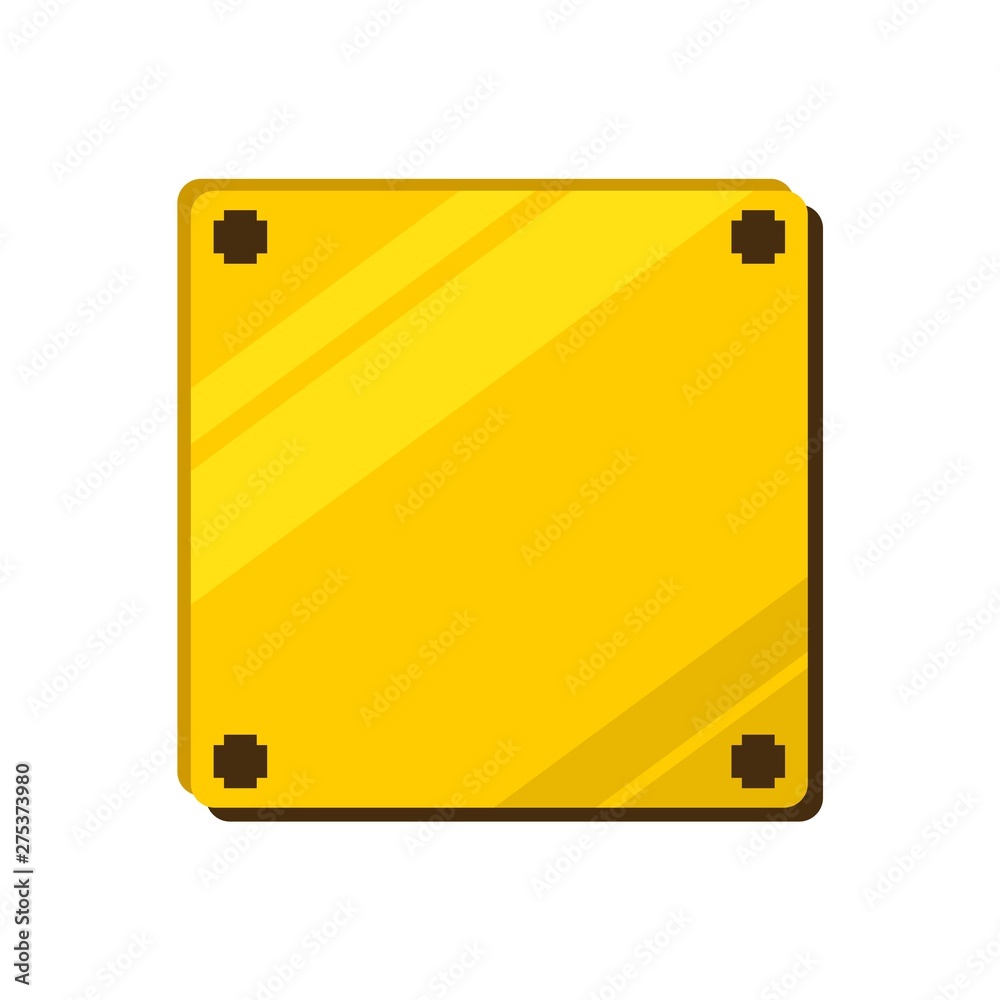 Golden block illustration Golden block illustration