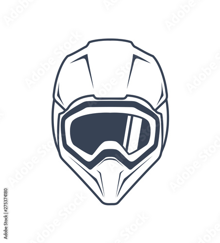 motocross helmet illustration