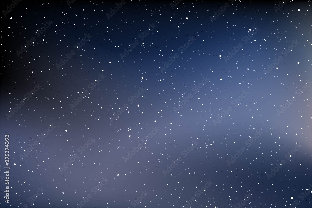 Fototapeta premium Night sky with many stars background