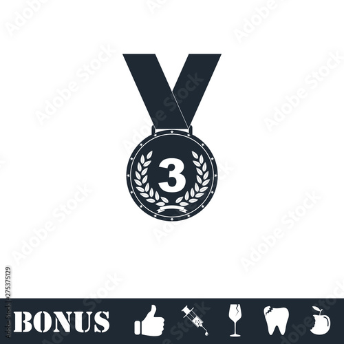 Medal icon flat