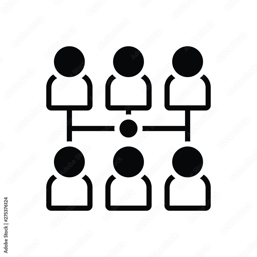 Black solid icon for business affiliate network Black solid icon for business affiliate network