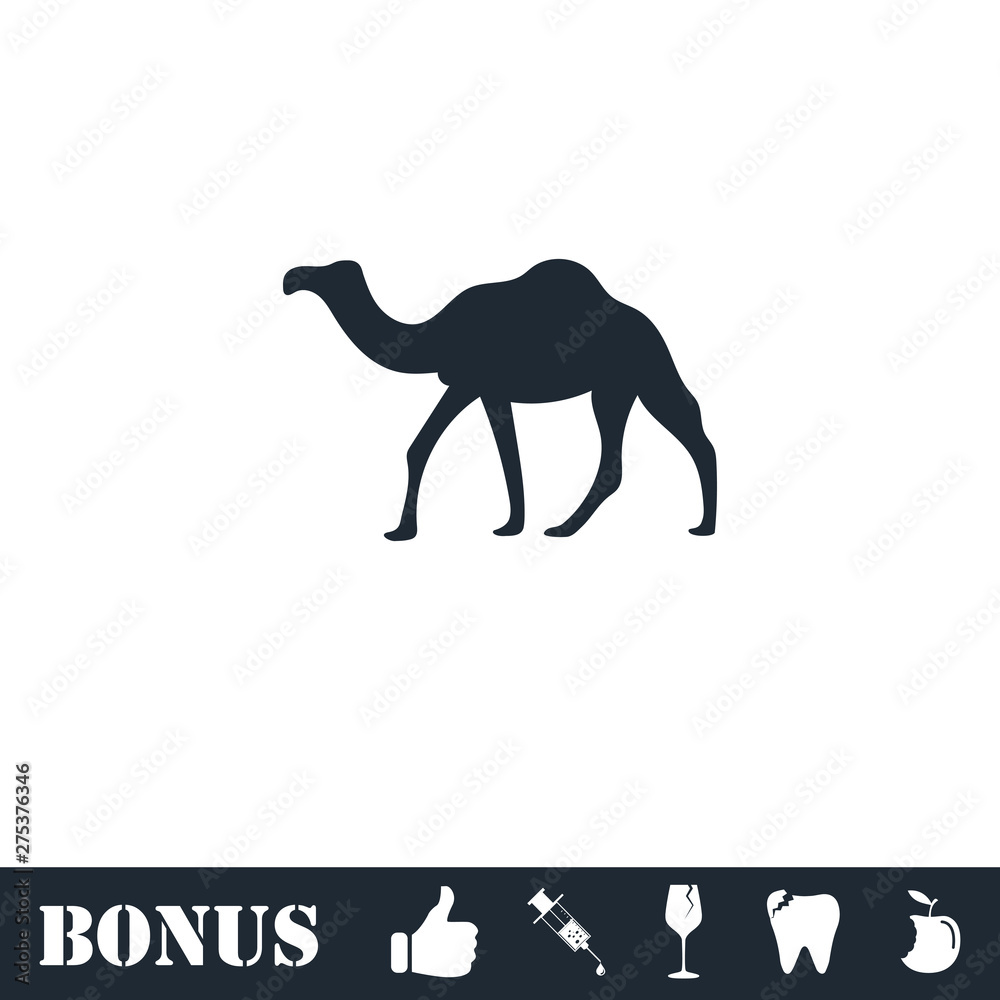 Camel icon flat Camel icon flat