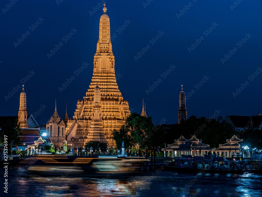 Wonderful view of Wat Arun Bangkok ,Thailand.