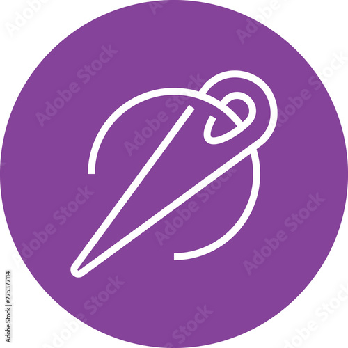 Sewing Needle Thread Outline Icon