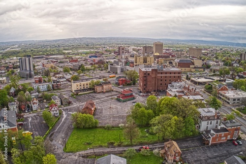 Aerial View of Downtown Utica in Upstate New York photo