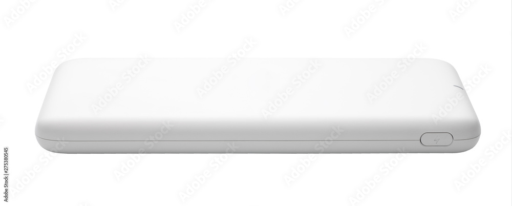 Power bank for charging mobile devices, Isolated on white background