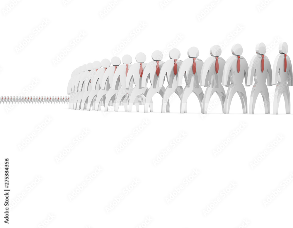 Business small white neat queue, teamwork Business small white neat queue, teamwork