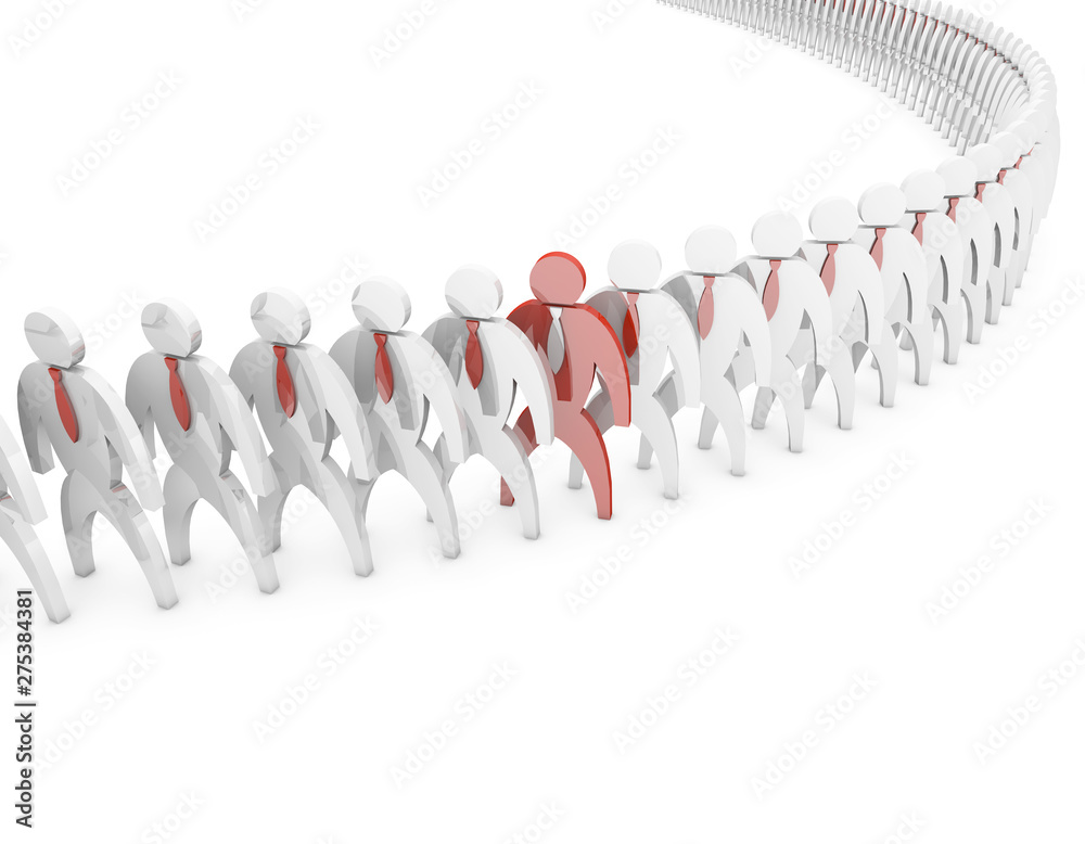 Business small white neat queue, teamwork Business small white neat queue, teamwork
