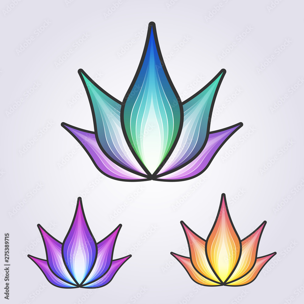 Beautiful, modern and luxury flower vector design. Elegant leaf symbol for health, cosmetic, spa, salon, or boutique. Feminine logo and gold colored template Beautiful, modern and luxury flower vector design. Elegant leaf symbol for health, cosmetic, spa, salon, or boutique. Feminine logo and gold colored template