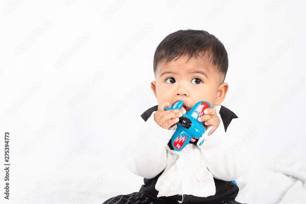 Little baby boy play and bite toy Little baby boy play and bite toy