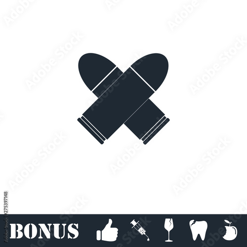 Bullet icon flat