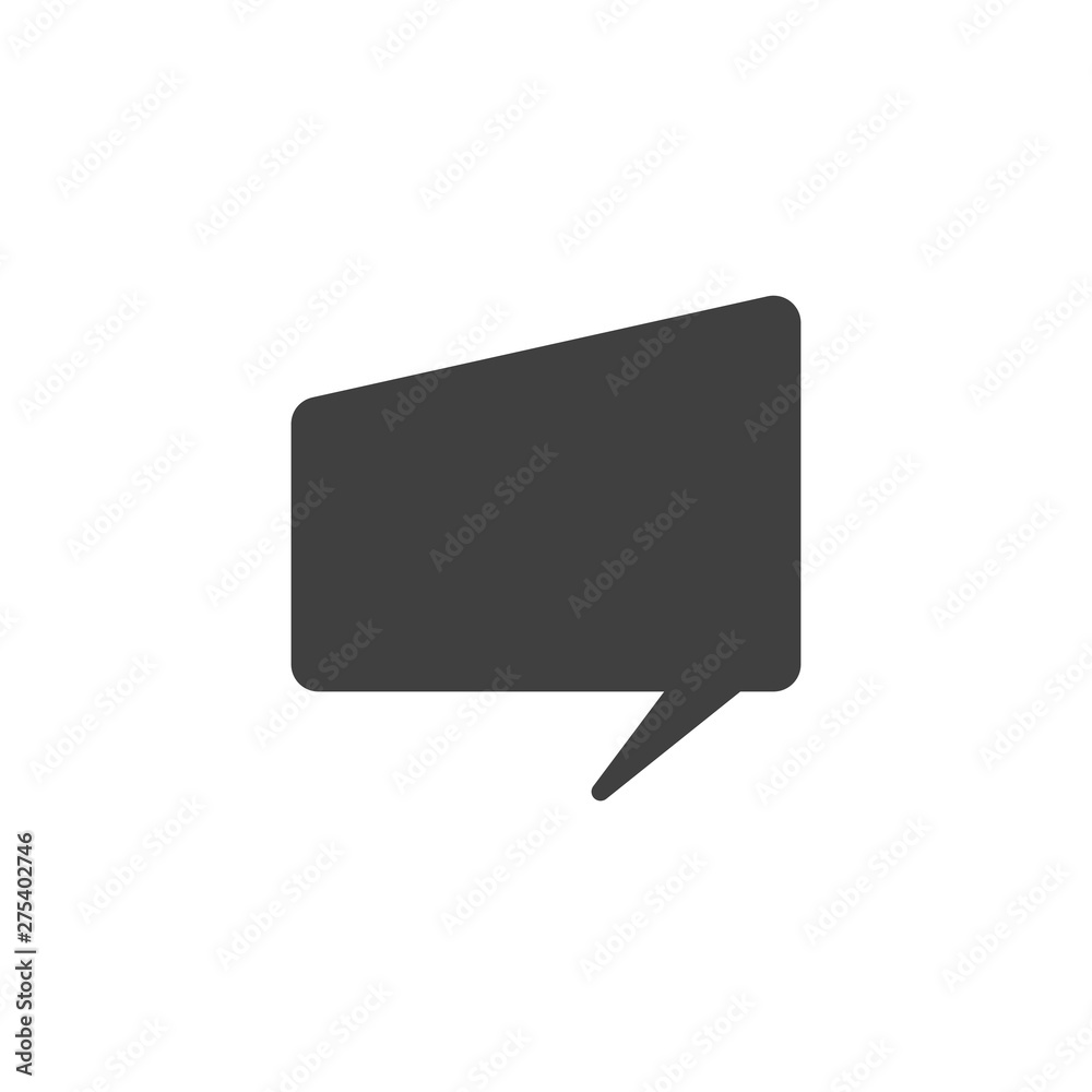 Speech bubble vector icon. filled flat sign for mobile concept and web design. Chat message glyph icon. Conversation symbol, logo illustration. Vector graphics Speech bubble vector icon. filled flat sign for mobile concept and web design. Chat message glyph icon. Conversation symbol, logo illustration. Vector graphics