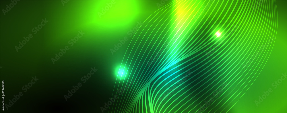 Shiny neon vector wave line abstract background, motion concept Shiny neon vector wave line abstract background, motion concept