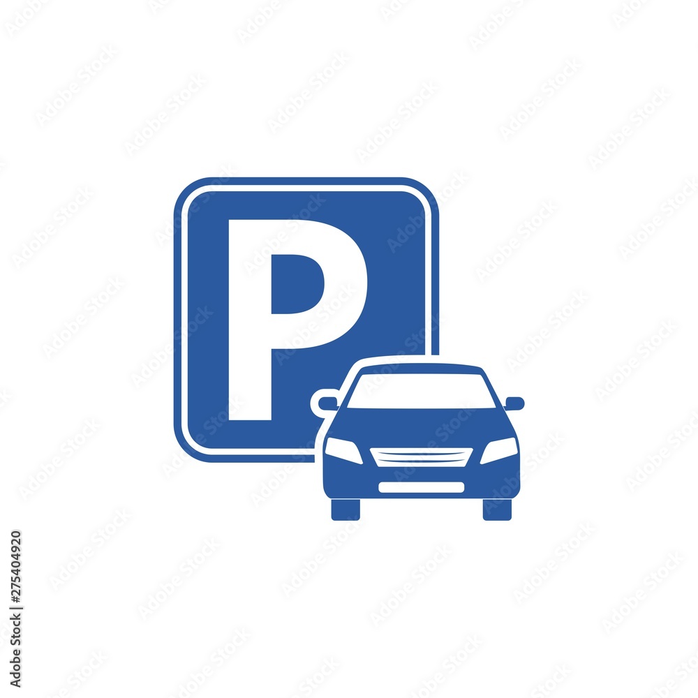 Logo parking, Parking Icon, Parking Road Sign Illustration Stock | Adobe  Stock