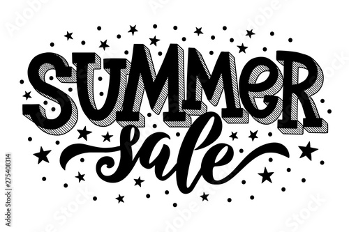 Summer sale lettering