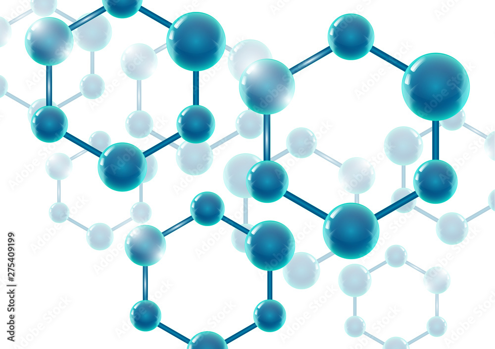 Chemical vector nanotechnology background with 3d macro molecules. Vector illustration for scientific, chemical, physical, educational and other projects. Chemical vector nanotechnology background with 3d macro molecules. Vector illustration for scientific, chemical, physical, educational and other projects.