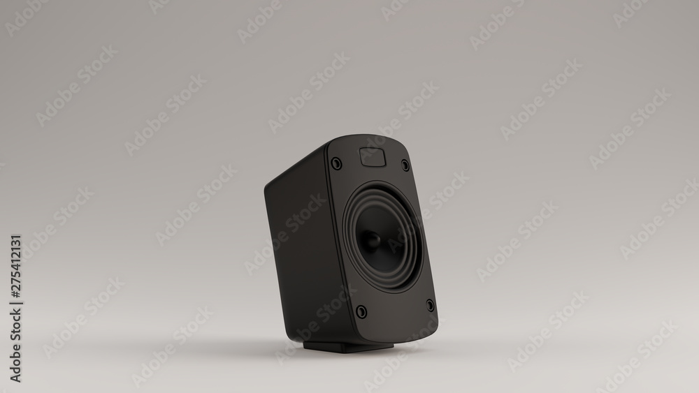 Black Modern Desktop Speaker 3d illustration 3d render