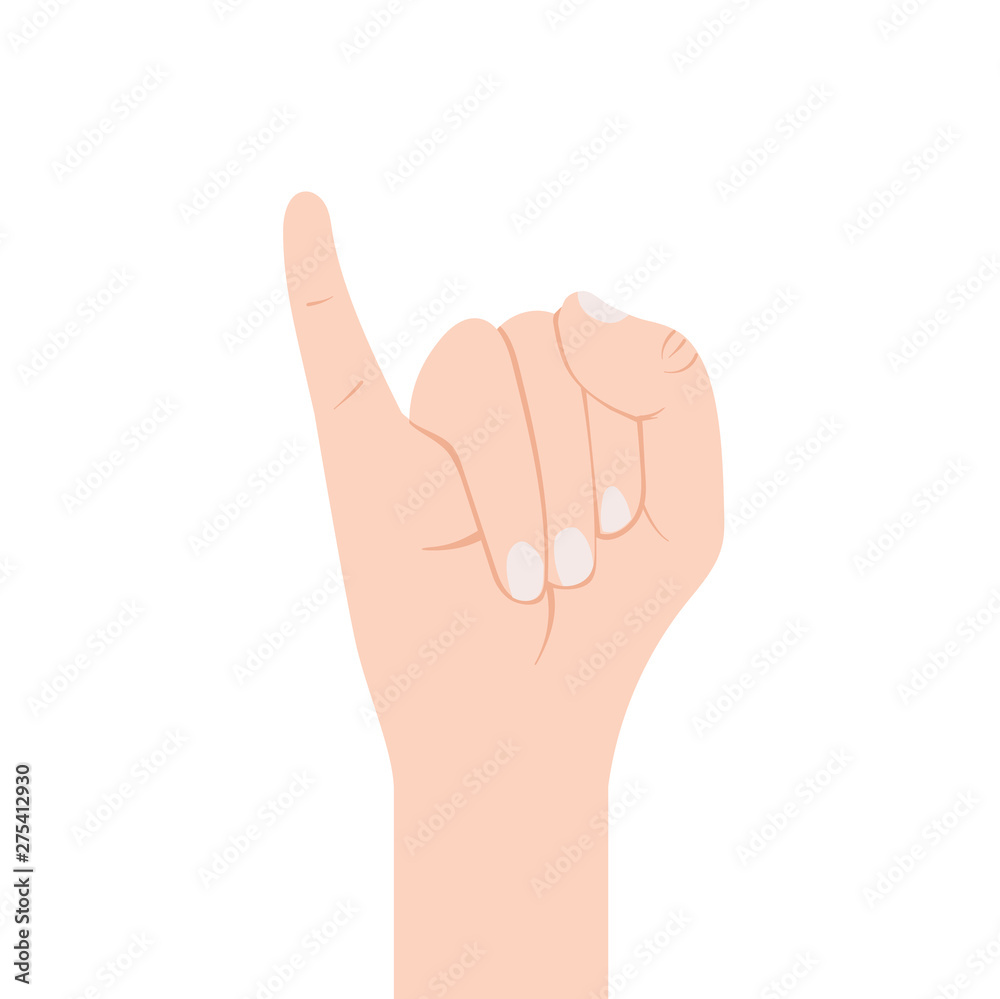 little finger making Gesturing concept little finger making Gesturing concept