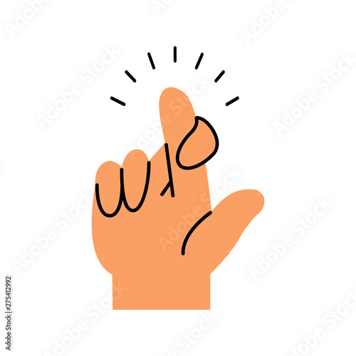 Fingers making  crossed Gesturing concept
