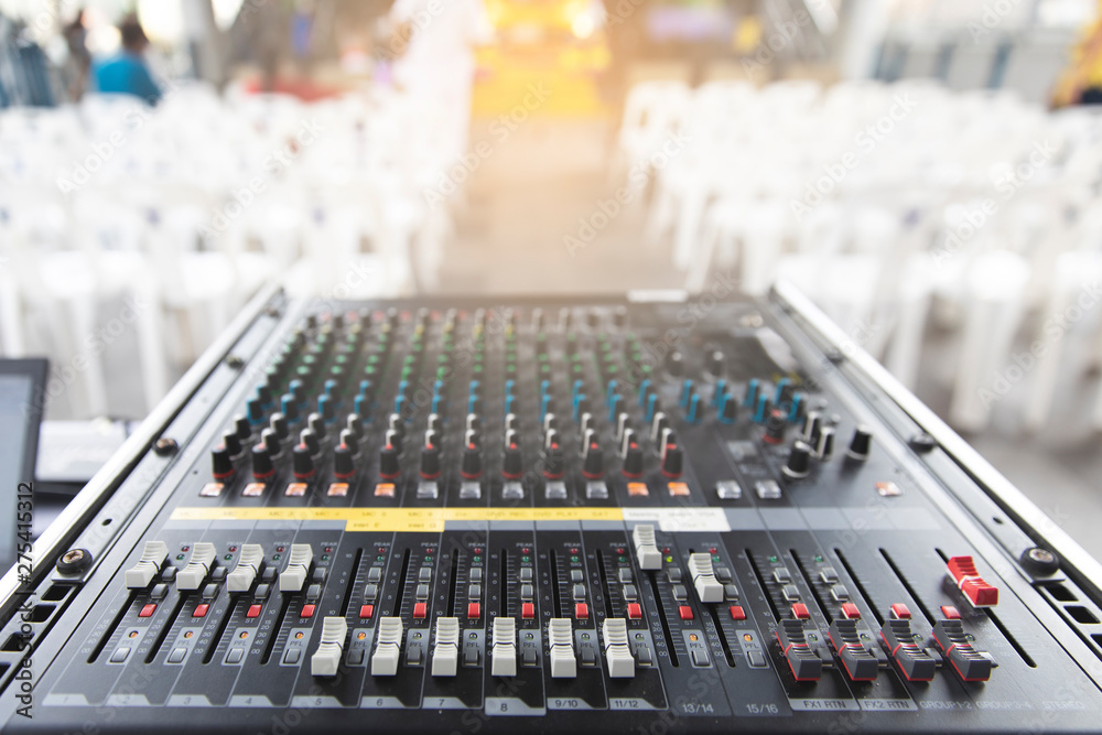 sound mixer in studio room sound mixer in studio room