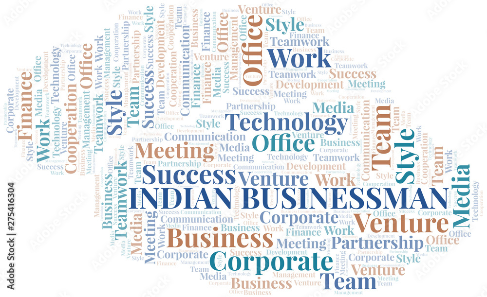 Fototapeta premium Business Office Fast word cloud. Collage made with text only.