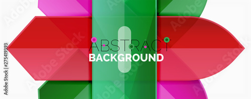 Abstract color lines dynamic background, modern material design style